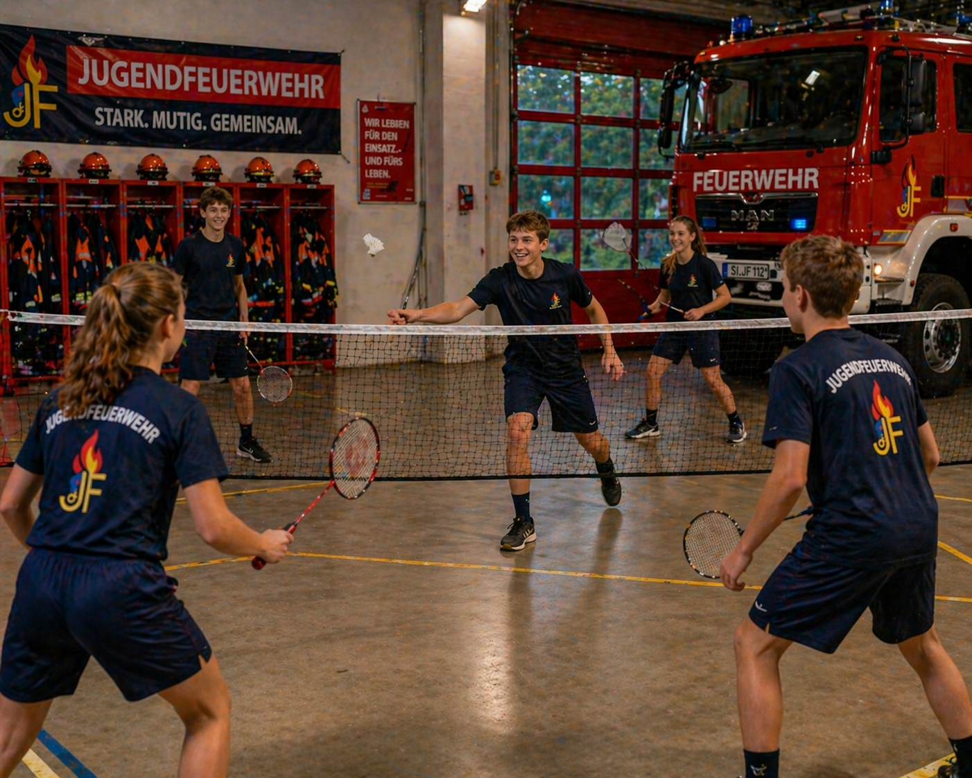 Federball spielen