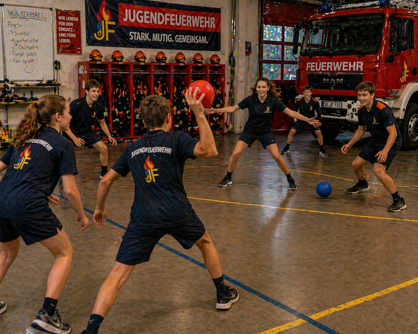Völkerball spielen